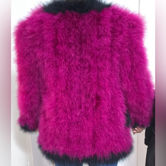 Chanel Vintage Ostrich Jacket Sz 38 - Picture 7 of 9